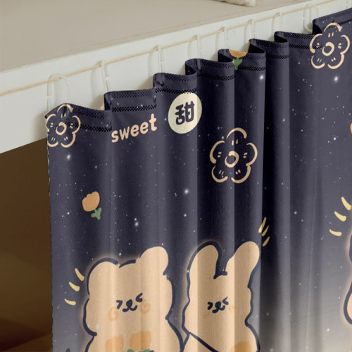 学生宿舍床帘上下铺遮光围帘寝室单人床隔断挂布帘子下桌遮挡窗帘