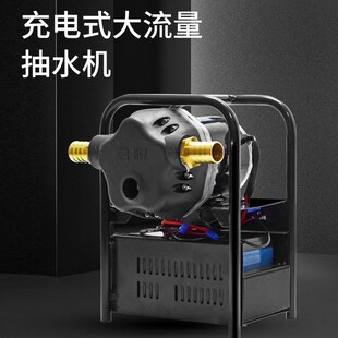 充电式浇菜水泵农用灌溉户外6分管大流量大功率12v水泵井水抽水机