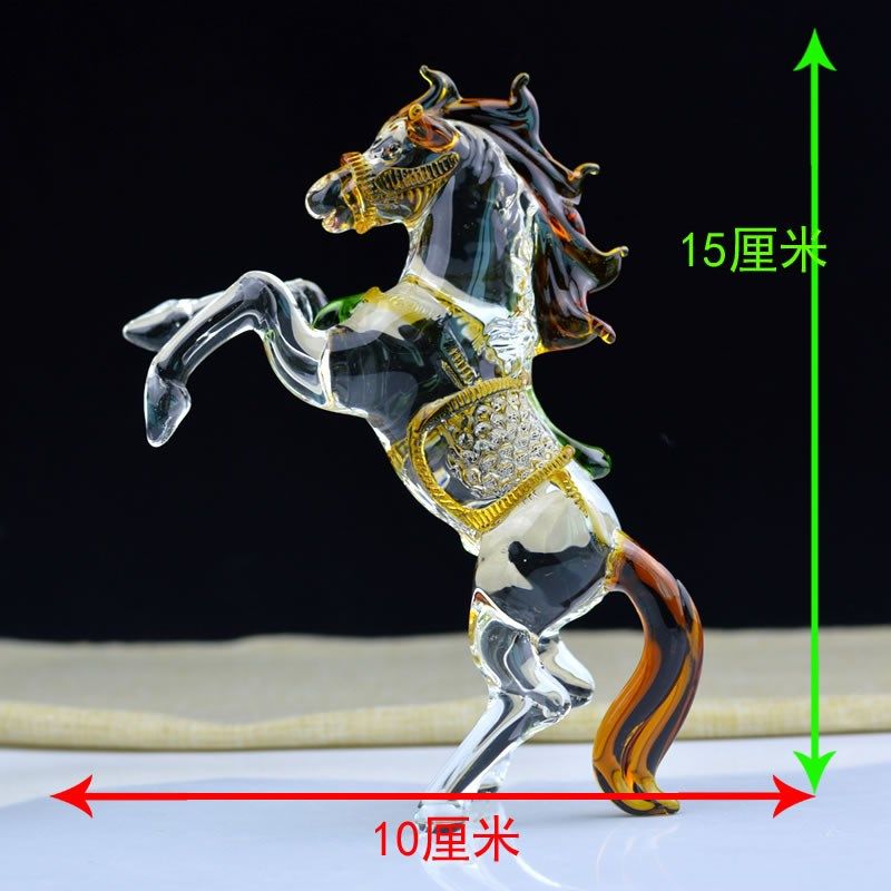 马水晶马十二生肖摆件马到成功男女礼物吉祥物马年客厅玄关装饰件,家居饰品,国学摆件,淘宝优惠券,粉丝福利购,淘宝优惠卷