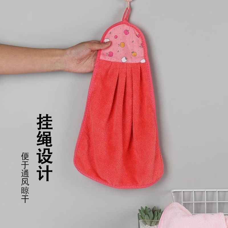 装珊瑚绒抹布卫生间擦手挂巾厨房擦手毛巾挂式抹布强吸水不掉毛,家庭/个人清洁工具,厨房擦手巾,淘宝优惠券,粉丝福利购,淘宝优惠卷