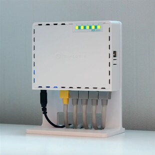 Mikrotik十六进制路由器支架底座存储机架数据电缆整理器桌面电缆