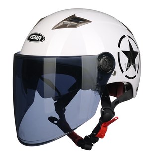 野马头盔3c认证电动摩托车半盔夏季 骑行安全头帽 防晒男女通用大码