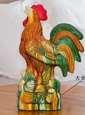大号公鸡摆件陶瓷鸡工艺品公鸡母鸡卧室衣柜办公室户外生肖鸡摆设