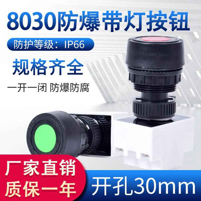 BA8030防爆防腐控制按钮塑料30mm警报灯闪烁灯报警器信号警示灯