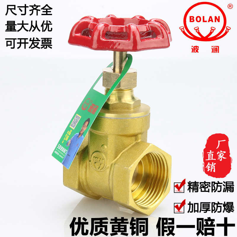 全铜闸阀开关4分6分1寸2dn15 20 25 32 50铜闸阀自来水总阀阀门40