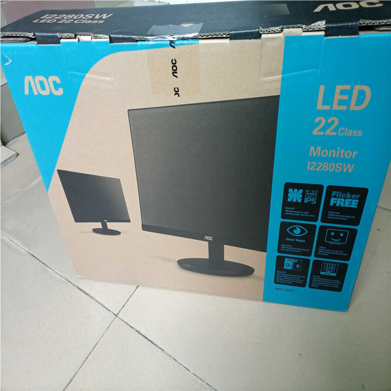 AOC显示器21.5英寸12280SWD，详情见图片，正(崽崽配件）