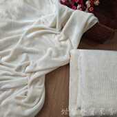 200x230双人软糯小条纹 蓄热毛绒被罩 秋冬好物 日本N家水润系列