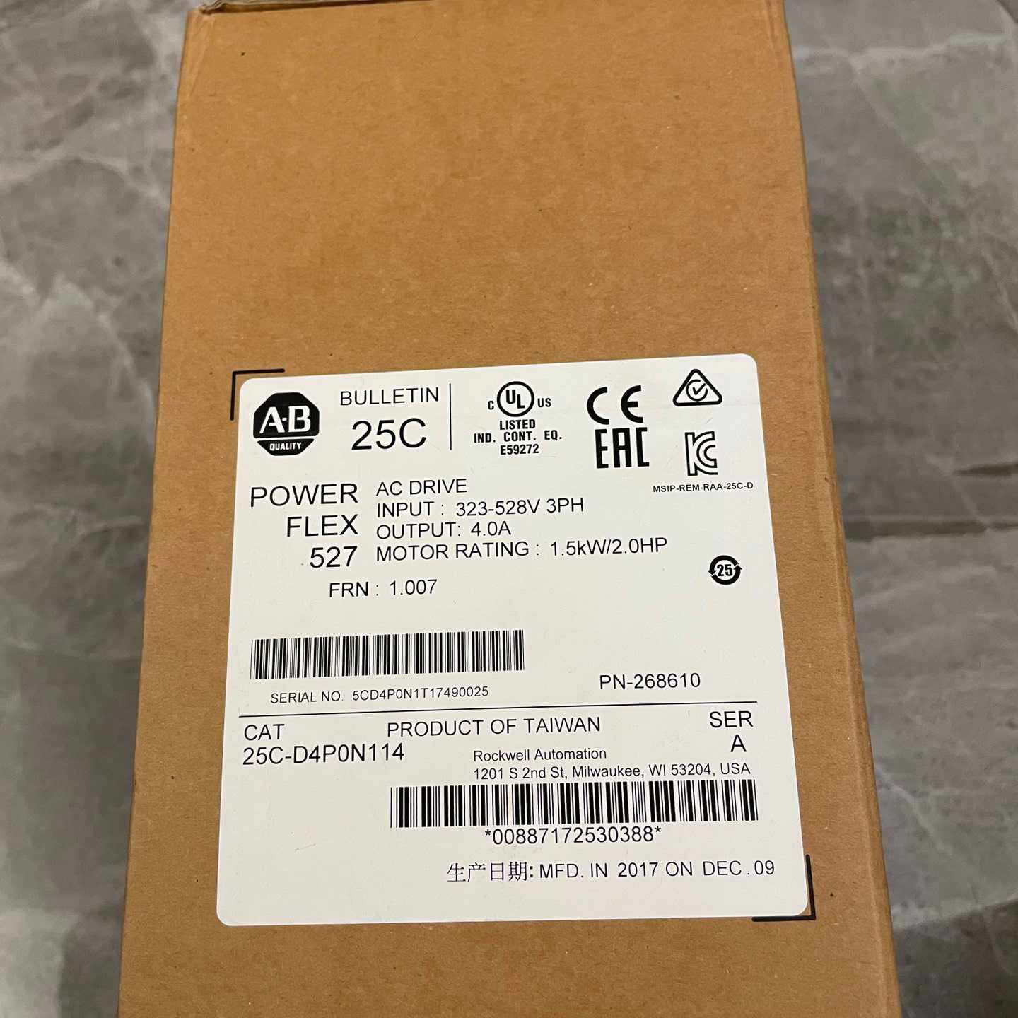 【汇生】25C-D4P0N114全新原装正品【议价】