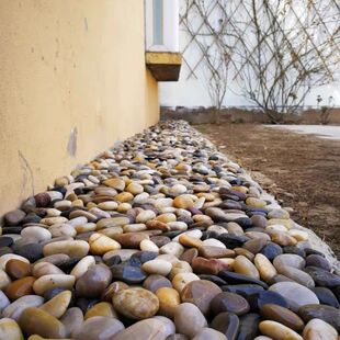 25公斤五色鹅卵石小石块铺装庭院铺装阳台鱼缸天然原石雨水花石园