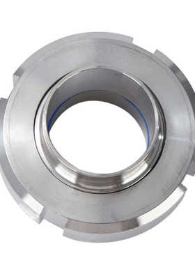 304不锈钢德DIN焊接活接头卫生级圆形外螺纹由任活节DN11850