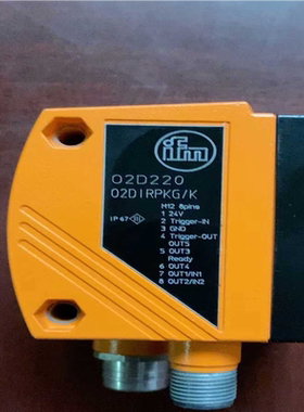 易福门激光传感器O2D220   02DIRPKG/K  拆（夫美商行）