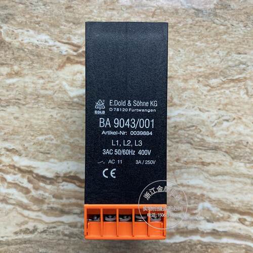 BA9053010 德国DOLD多德 BA9053 电流继电器AC230V 0-20S现货
