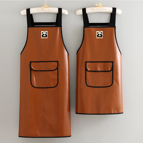 皮革简约手工防水防油围裙