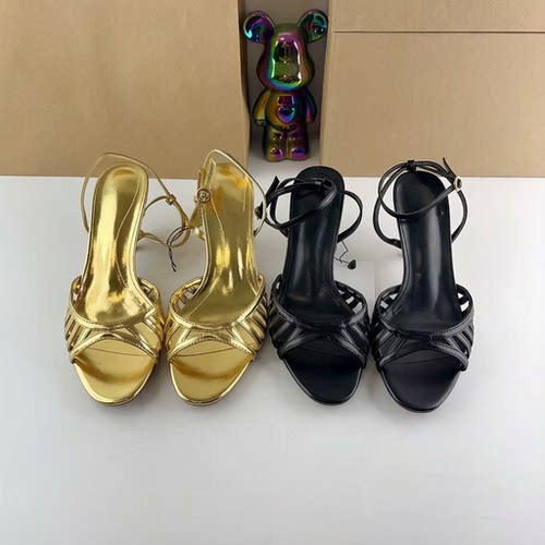 ZA西班牙夏季新品 女鞋 金色搭扣欧美百搭名媛高性感高跟时装凉鞋