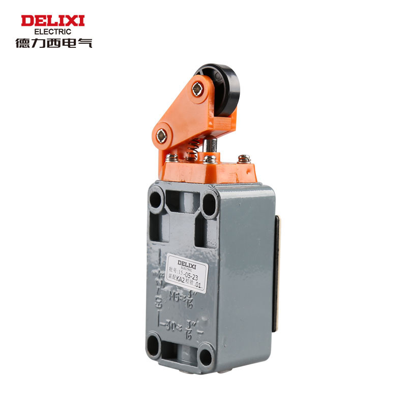 。德力西LXP1-120行程开关角杠杆有滚轮 自动复位 限位关微开动开