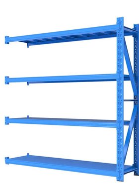 稳斯坦W877库房仓库货架铁置物架展示架子仓储货架五层白色-中型1