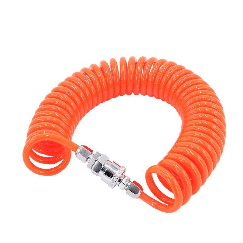 。弹簧管PU伸缩软管高压气线8mm空压机汽管子动气泵接头弹簧气气