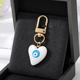 Irregular Keyring Heart Eye Enamel Keychain Evil Love For