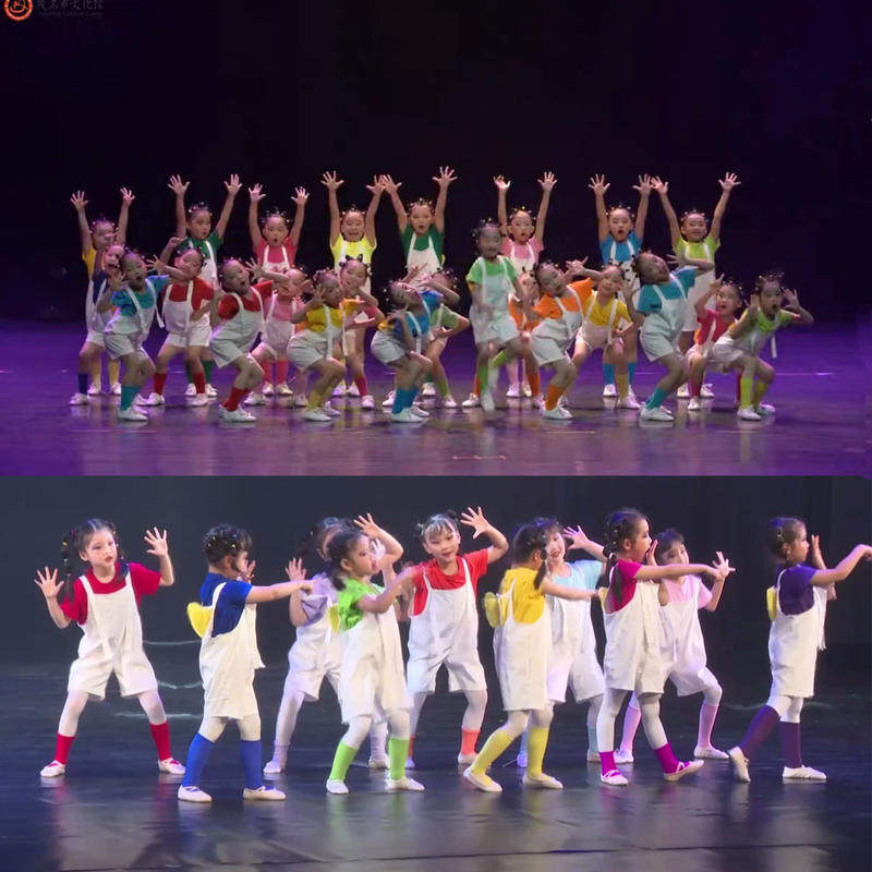 我是一颗跳跳糖演出服六一儿童节表演服装幼儿园舞蹈大班毕业背带