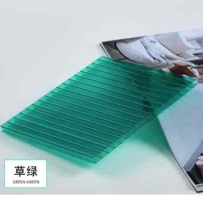 新品阳光板透明瓦雨棚车棚户外隔采遮雨板热光板温N室中空大棚PC