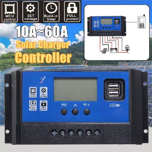 好货Solar Charger Controller 10A 20A 30A 40A 50A 60A Chargin
