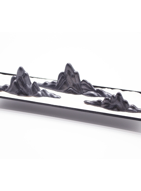 新中式禅意陶瓷山摆件软装样板房会所客厅书房茶道室群山摆设饰品