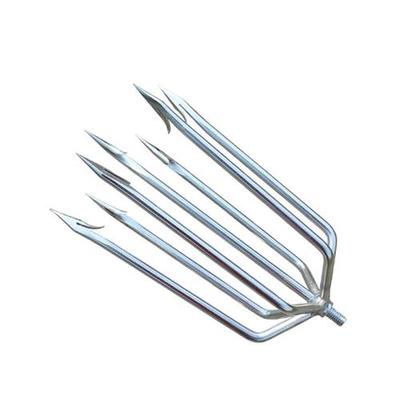 鱼叉不锈钢叉头大倒刺纯手工超硬鱼叉头渔叉带伸缩杆叉鱼神器老式