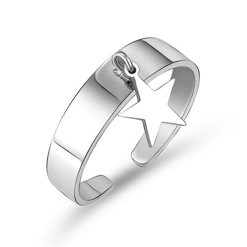 Wholesale Unisex Star Pendant Rings For Men Women Stainless