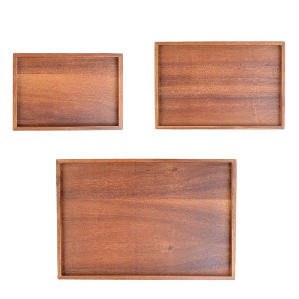 Wooden Pallet Decorative Food Tray Kitchen Nesting Trays for