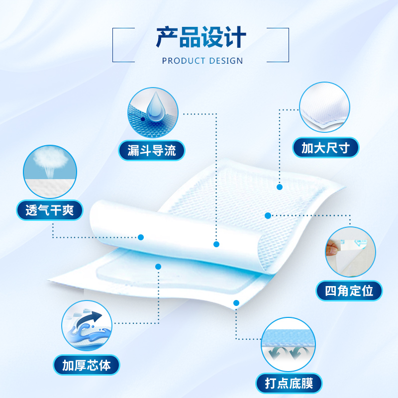 成人看护垫产妇60 90老年人一次性尿不湿床垫男女防尿垫加厚