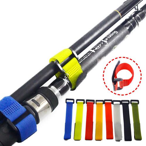 好货5/10/20pcs Outdoor Fishing Rod Tie Holder Fishing Tackle