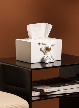 创意太空兔玄关放钥匙收纳摆件网红宇航员托盘客厅桌面家居装饰品