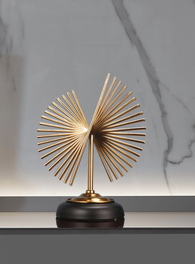 金属摆件家居饰品创意现代简约酒柜玄关柜轻奢书房书柜高档装饰品