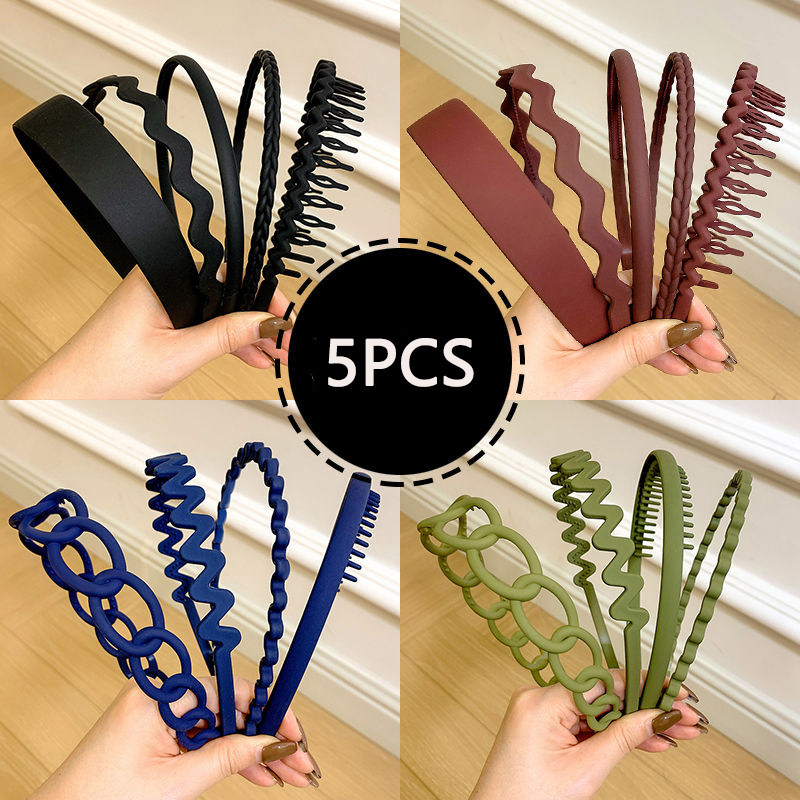 Hair Bands for Women Men Simple Bezel Headband Wash