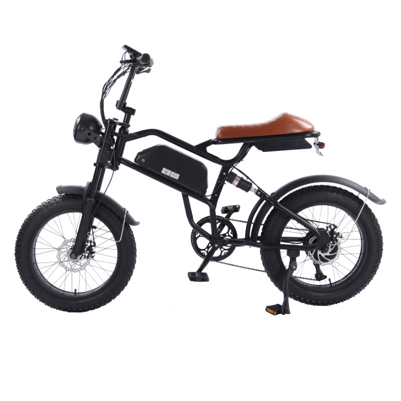复古锂电山地助力自行车越野托车雪地胖胎变速电动自行车