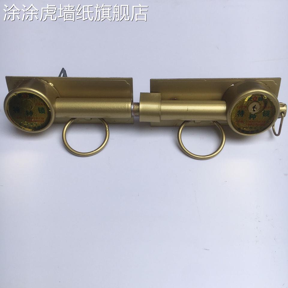老式大门木门铁门双扇门防盗锁庭院门复古穿杆防盗锁农村大门锁