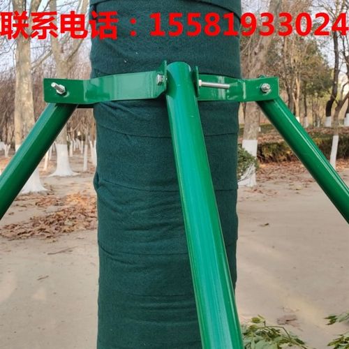 树木支伸缩杆固定器三脚架镀锌钢管稳定支架人行道公园支伸缩杆树