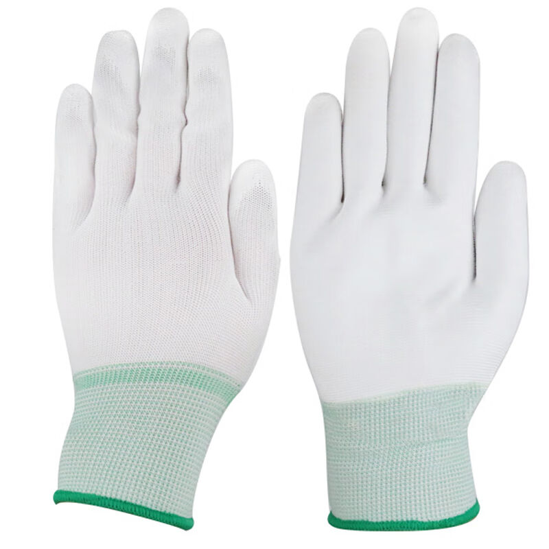 安美尚amsPU涂掌手套劳防劳保13针尼龙手套定做透气10付M码(独立