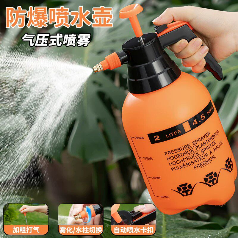 消毒气压式喷水壶打药喷抢家用喷雾壶园艺浇花洒水壶加厚大号高压