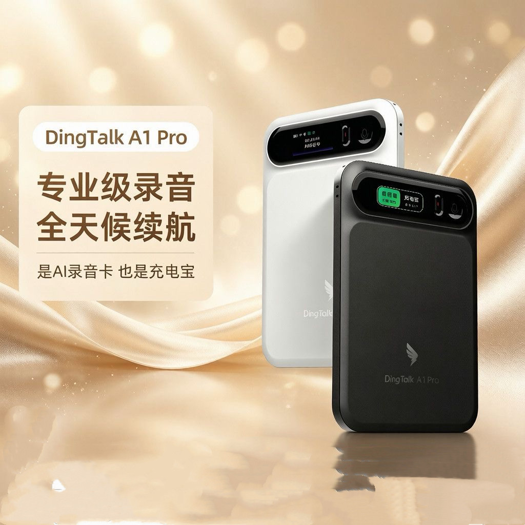 【新品】阿里钉钉DingTalk A1Pro录音笔AI卡片豆会议神器拆封不退图片