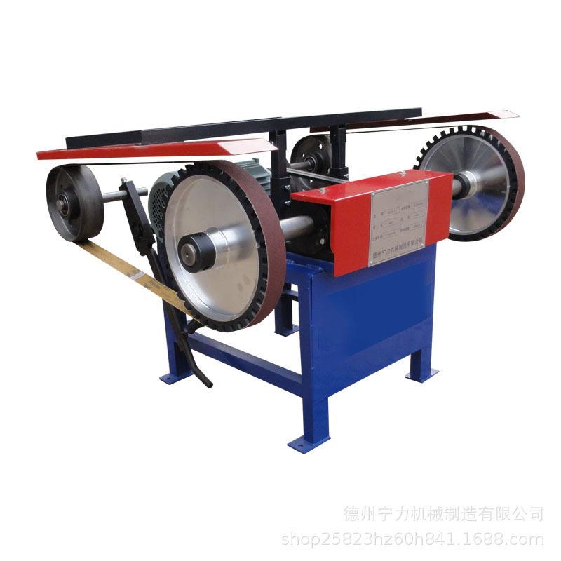 宁力机械LL10-1型号卧式双工位砂带机平面抛光机铸件大功率砂光机