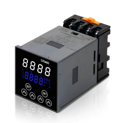 DH48S-S数显循环时间继电器24V220可调通电延时控制器时间控制器