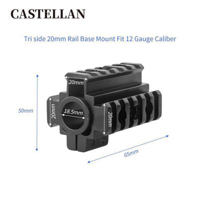 战术配件瞄准镜管夹 5.56 .223管夹 铝合金瞄夹具 三面轨瞄夹
