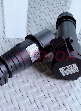 新款舞台灯光黑色公母快速插头3P16A加长一体防水插头SK316A/316B