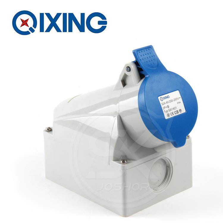 3孔32A工业插座QX1421 平面固定安装插座插头2P+E IP44单相三孔,搬运/仓储/物流设备,其他起重搬运设备,淘宝优惠券,粉丝福利购,淘宝优惠卷