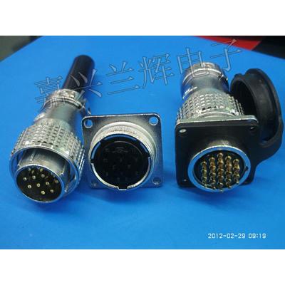 重强航空插 连接器 P24-9A/9B TP24-9芯 反装24mm