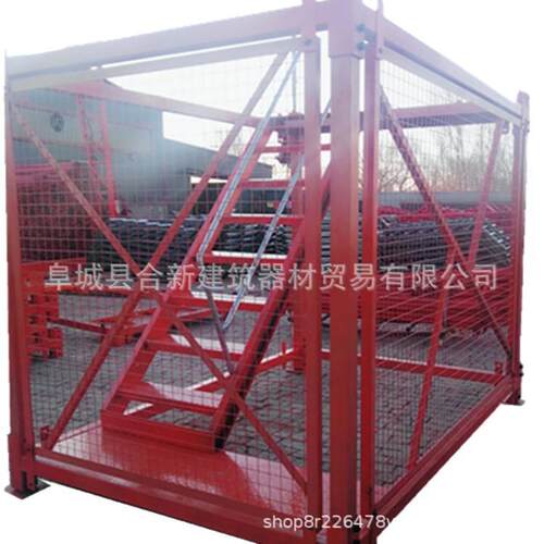 桥梁施工梯笼地铁施工马道河北爬梯加工基坑爬梯厂家安全爬梯