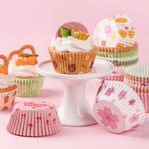 好货Paper cupcake muffin baking cups liners non-stick mould