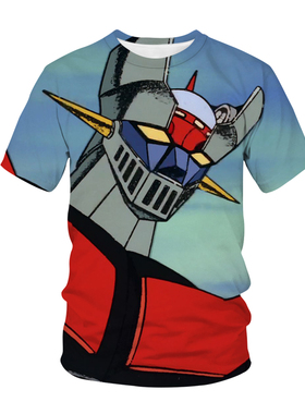 Hot mazinger z anime movie robot setwear 3d print t-shirt fa