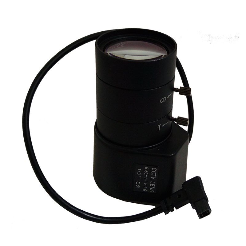 极速6-60mm远距离长焦自动光圈手动调焦变倍镜头道路监控摄像枪机